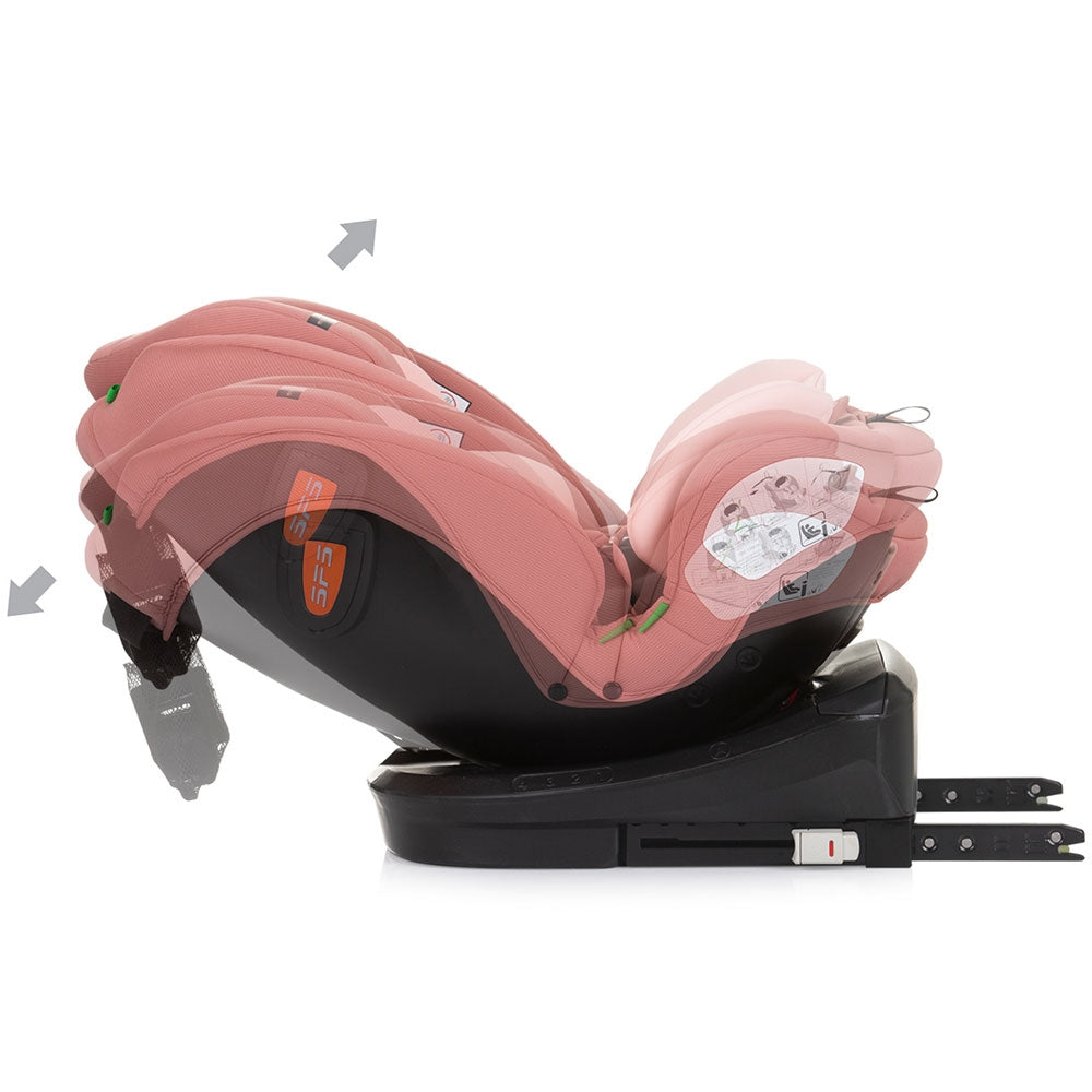Scaun auto Chipolino Volare I-Size 40-150 cm flamingo cu sistem Isofix