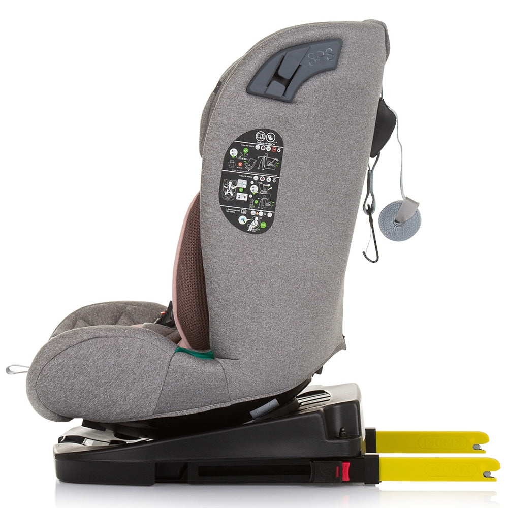 Scaun auto Chipolino X Factor I-Size 40-150 cm flamingo cu sistem Isofix