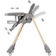 Scaun de masa Chipolino Candy Shop charcoal