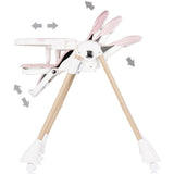 Scaun de masa Chipolino Candy Shop powder pink