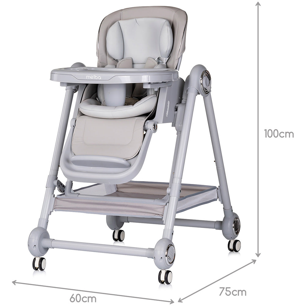 Scaun de masa Chipolino Melba 2 in 1 platinum