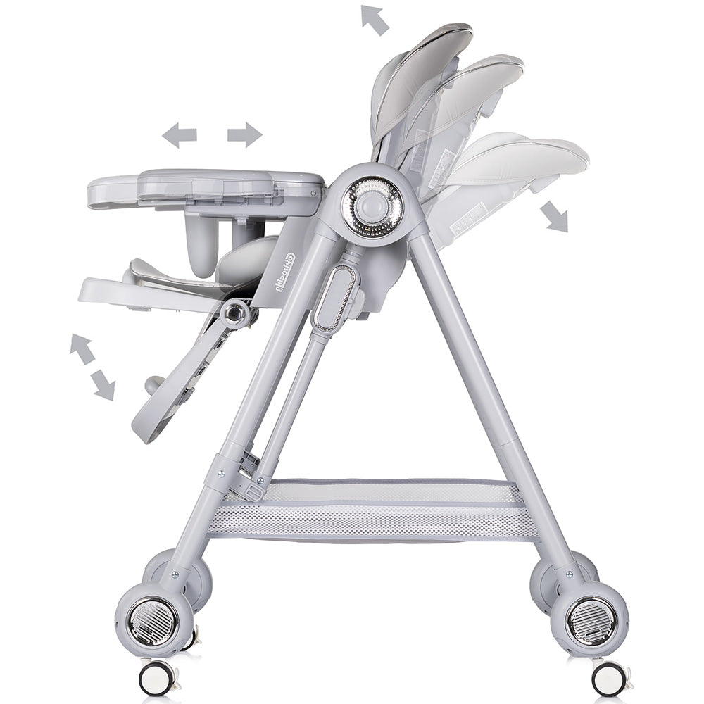 Scaun de masa Chipolino Melba 2 in 1 platinum