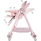 Scaun de masa Chipolino Melba 2 in 1 powder pink