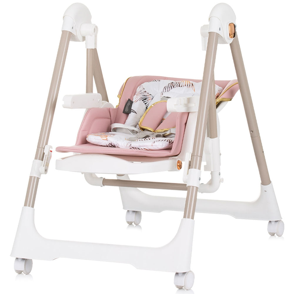 Scaun de masa Chipolino Milk Shake 2 in 1 flamingo
