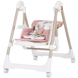 Scaun de masa Chipolino Milk Shake 2 in 1 flamingo