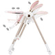 Scaun de masa Chipolino Milk Shake 2 in 1 flamingo
