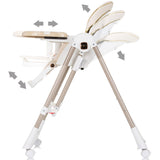 Scaun de masa Chipolino Milk Shake 2 in 1 macadamia