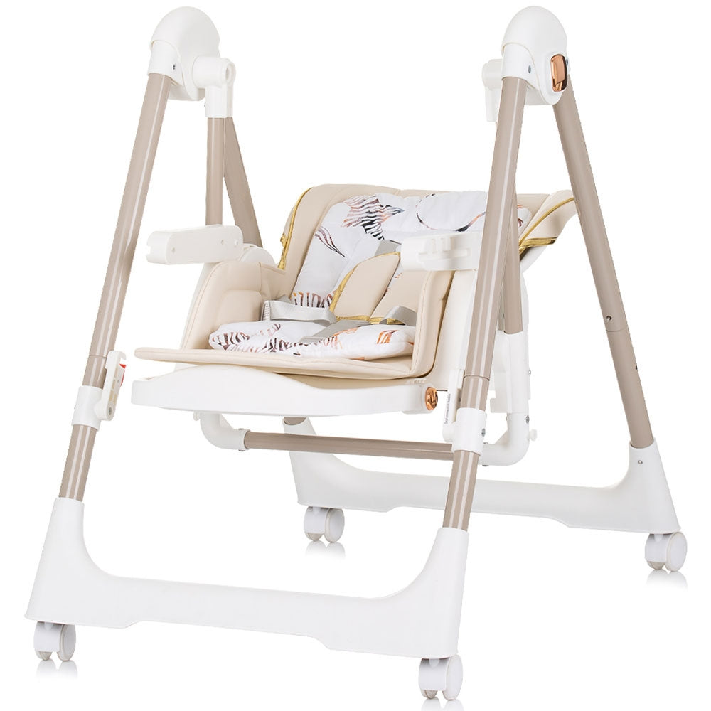 Scaun de masa Chipolino Milk Shake 2 in 1 macadamia