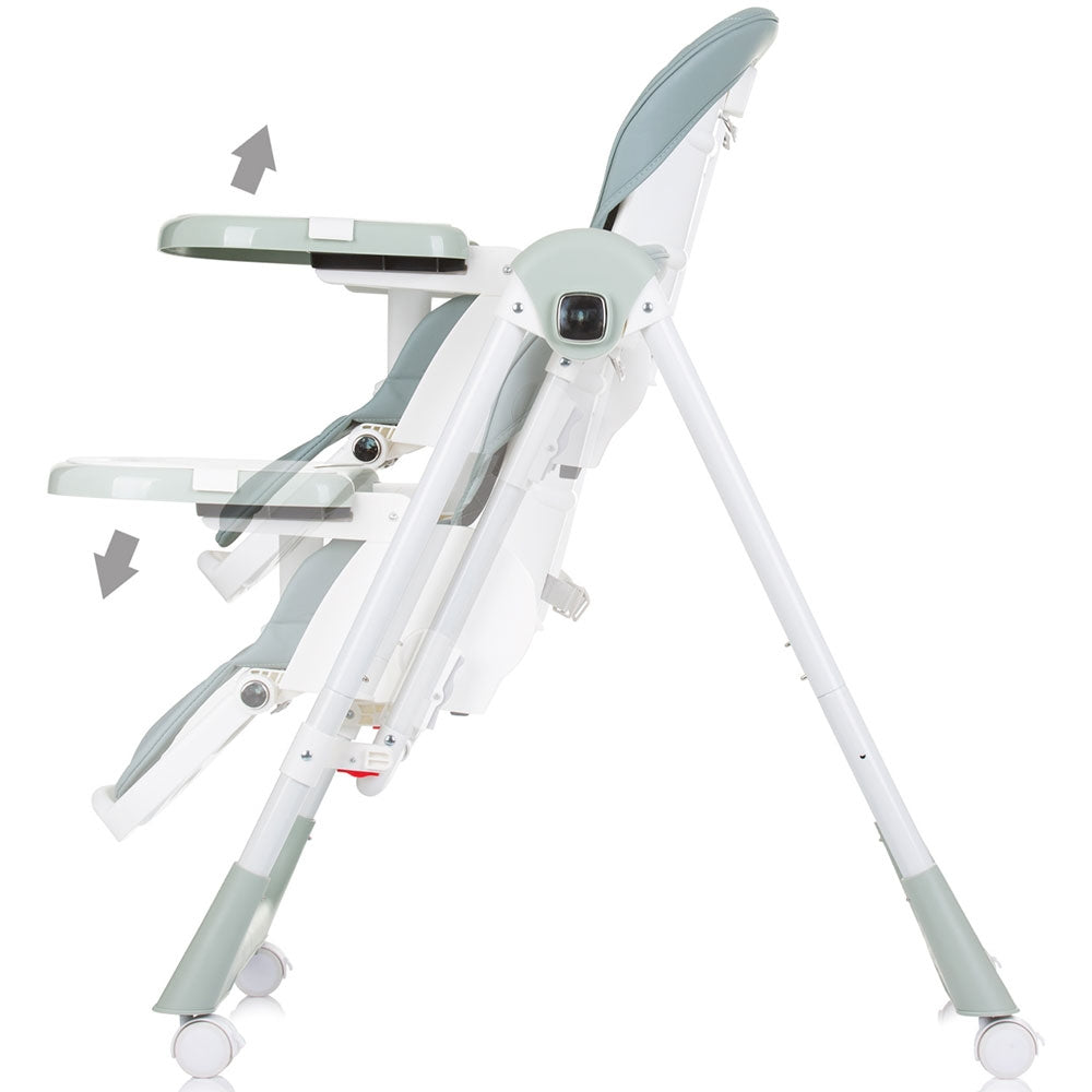 Scaun de masa Chipolino Milk Shake 2 in 1 pastel green