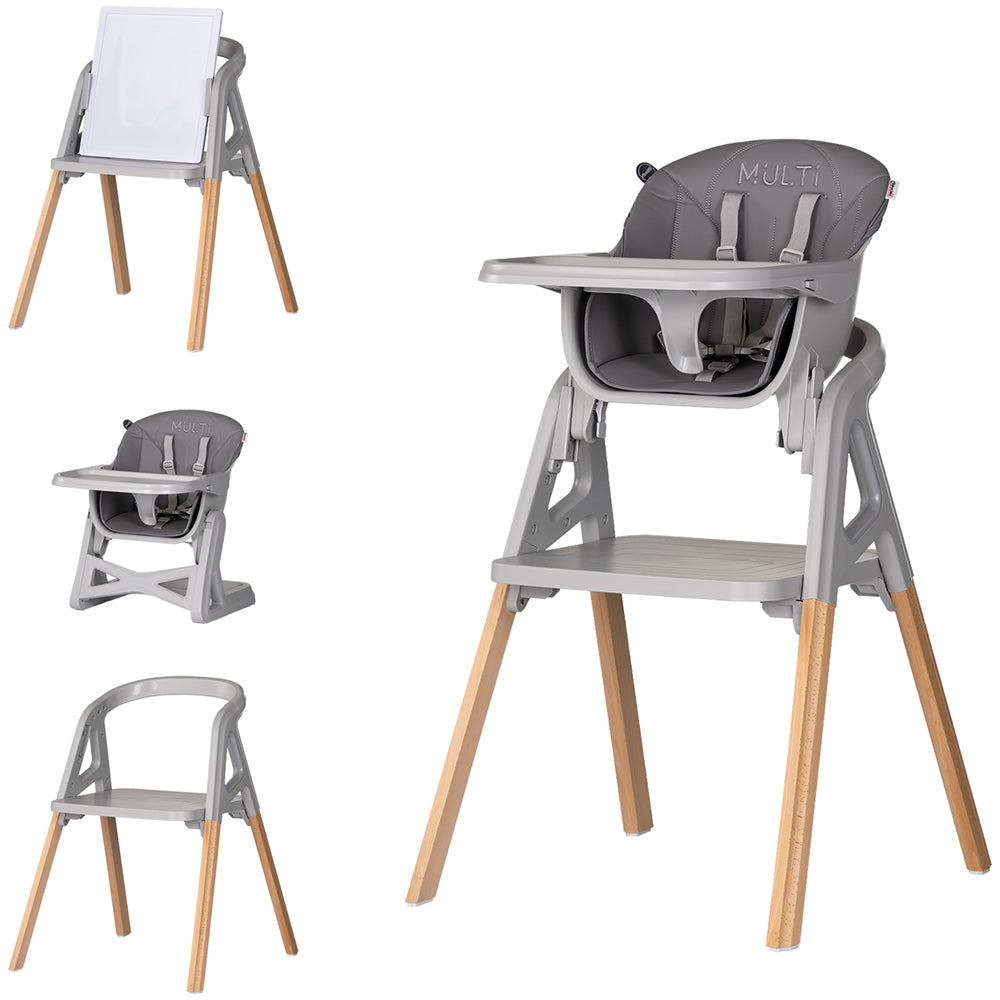 Scaun de masa Chipolino Multi 4 in 1 charcoal