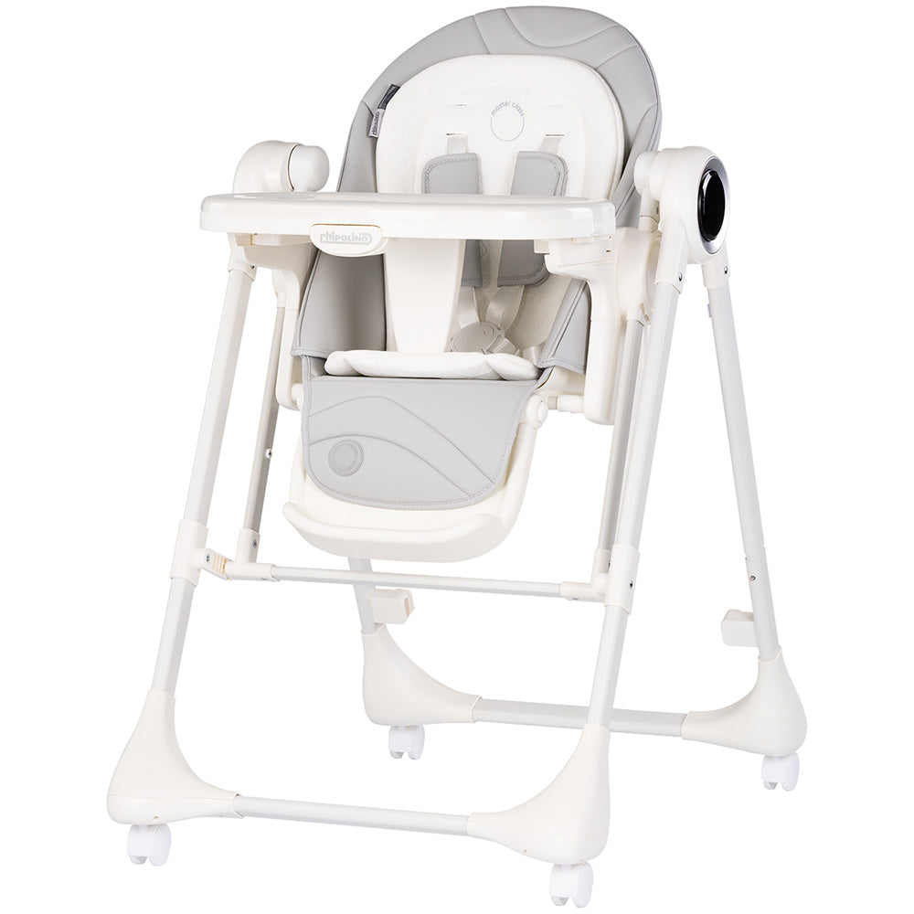 Scaun de masa si leagan electric Chipolino Master Class 2 in 1 cashmere