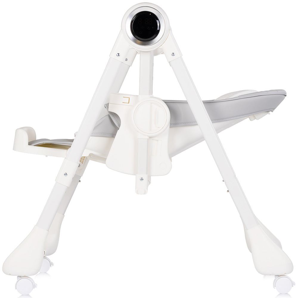 Scaun de masa si leagan electric Chipolino Master Class 2 in 1 cashmere