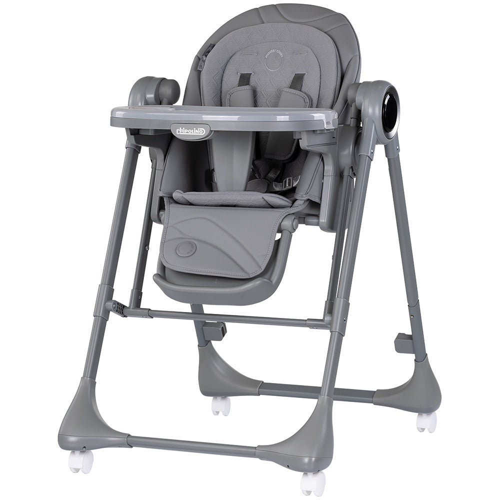 Scaun de masa si leagan electric Chipolino Master Class 2 in 1 charcoal