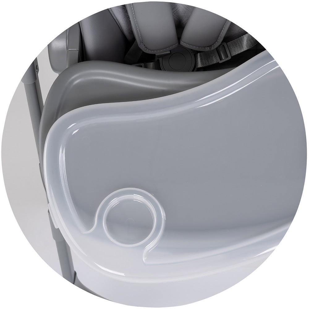 Scaun de masa si leagan electric Chipolino Master Class 2 in 1 charcoal