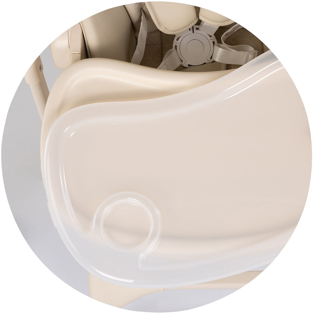 Scaun de masa si leagan electric Chipolino Master Class 2 in 1 latte