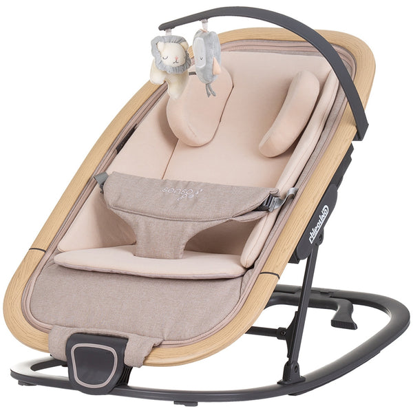 Scaunel balansoar Chipolino Senso biscotta wood
