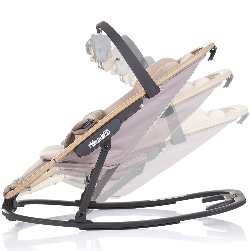 Scaunel balansoar Chipolino Senso biscotta wood
