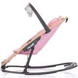 Scaunel balansoar Chipolino Senso pink marshmallow wood