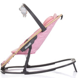 Scaunel balansoar Chipolino Senso pink marshmallow wood