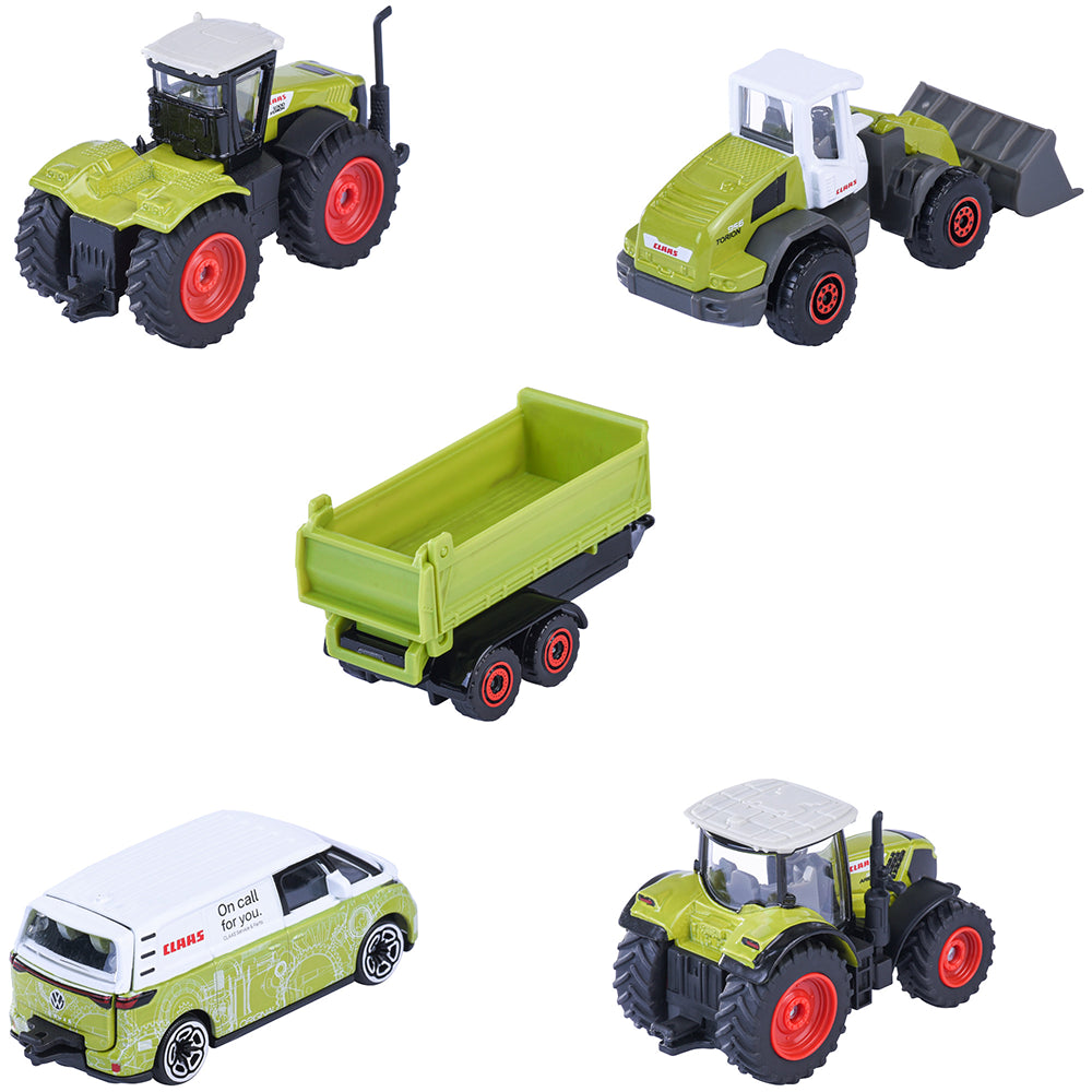 Set Majorette Claas Farm cu 5 vehicule