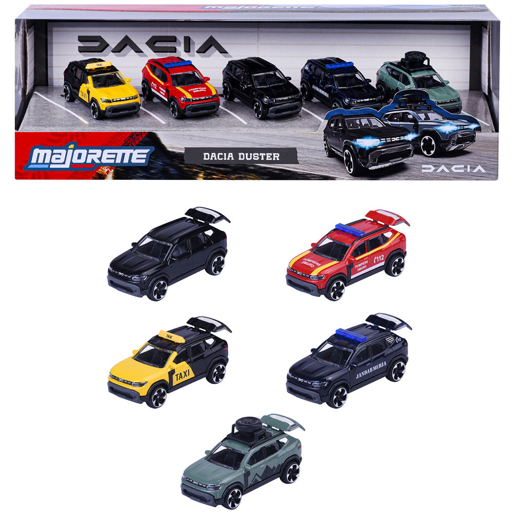Set Majorette Dacia Duster cu 5 masinute