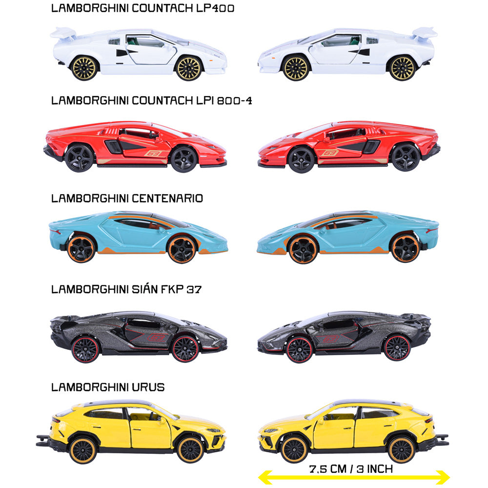 Set Majorette Lamborghini cu 5 masinute