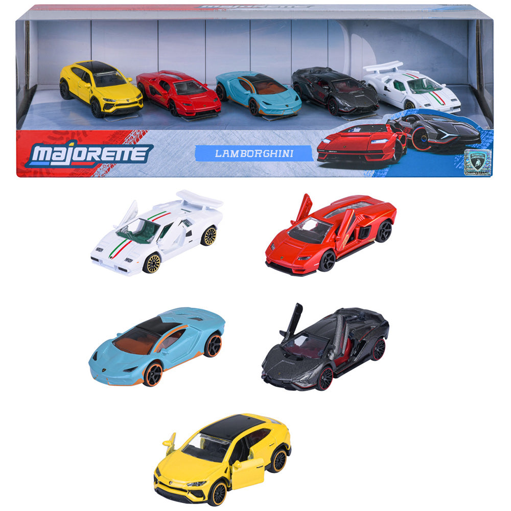 Set Majorette Lamborghini cu 5 masinute