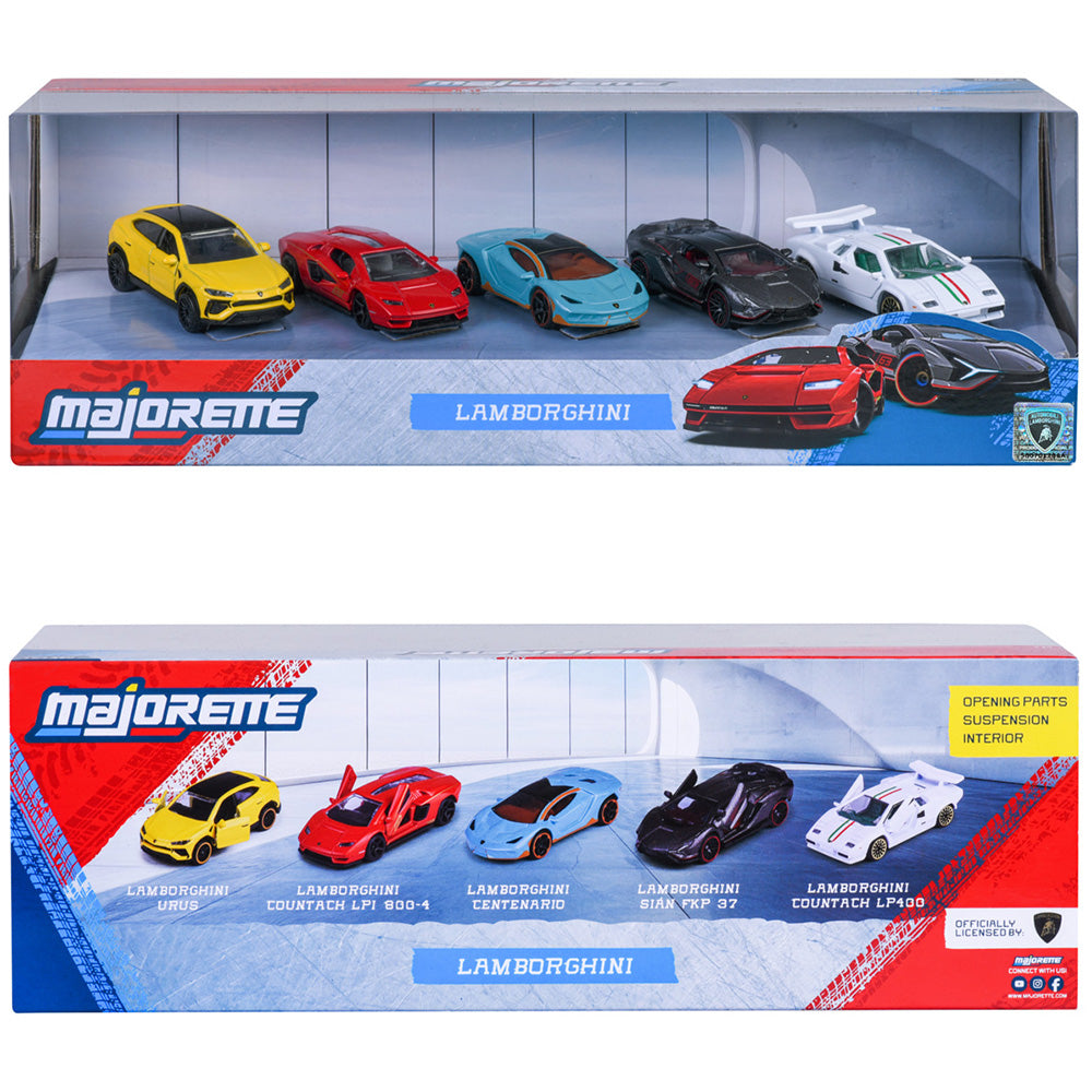 Set Majorette Lamborghini cu 5 masinute