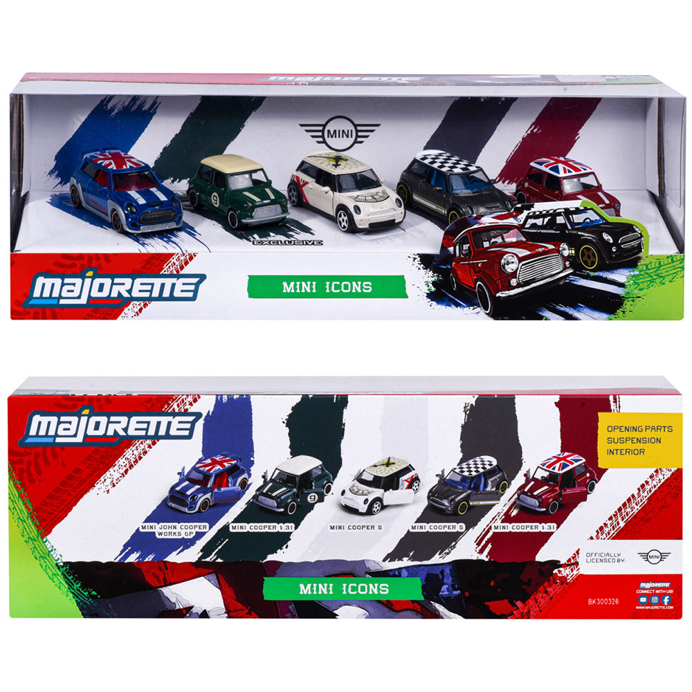 Set Majorette Mini Icons cu 5 masinute