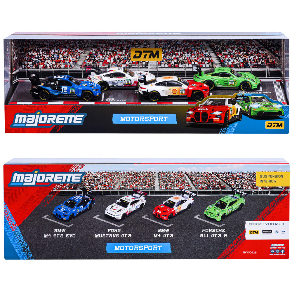 Set Majorette Motorsport DTM cu 4 masinute