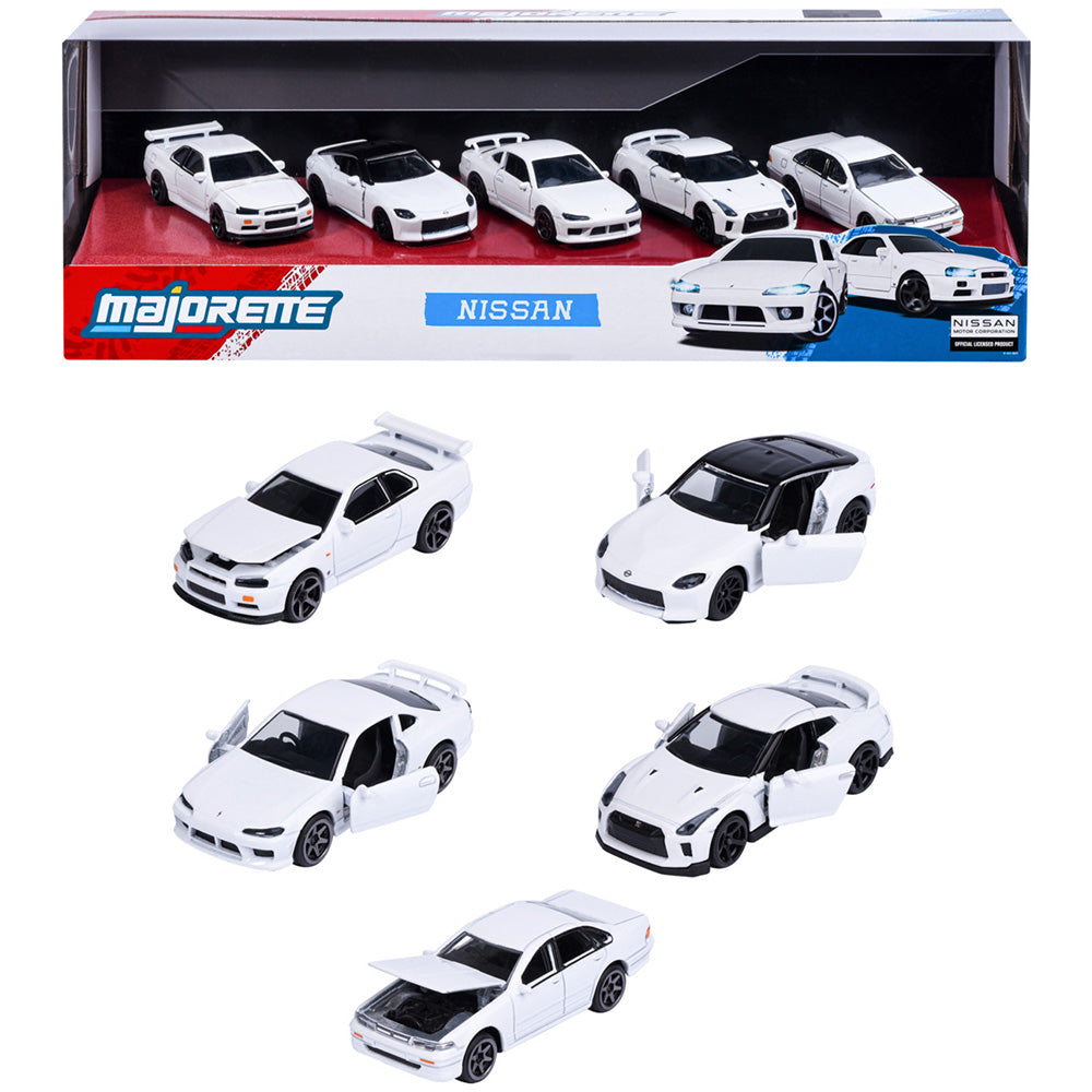 Set Majorette Nissan cu 5 masinute