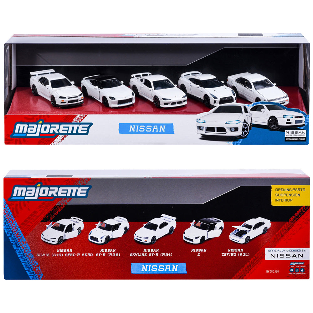 Set Majorette Nissan cu 5 masinute