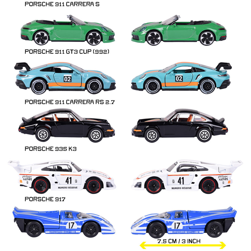 Set Majorette Porsche cu 5 masinute