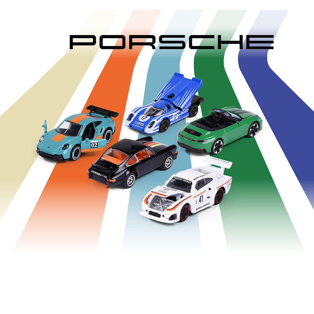 Set Majorette Porsche cu 5 masinute