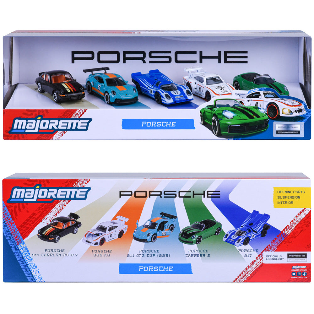 Set Majorette Porsche cu 5 masinute