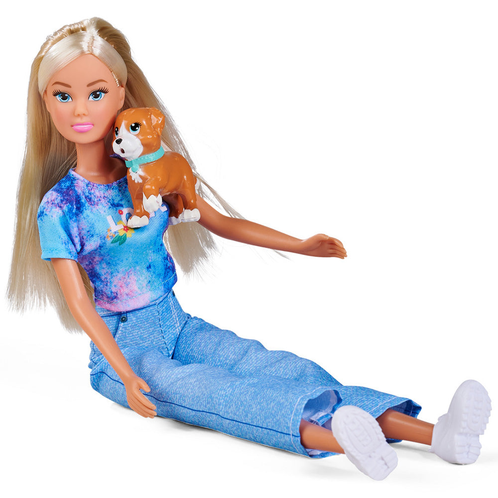 Set Simba Steffi Love Family Walk cu 3 papusi si 2 accesorii