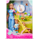 Set Simba Steffi Love Family Walk cu 3 papusi si 2 accesorii