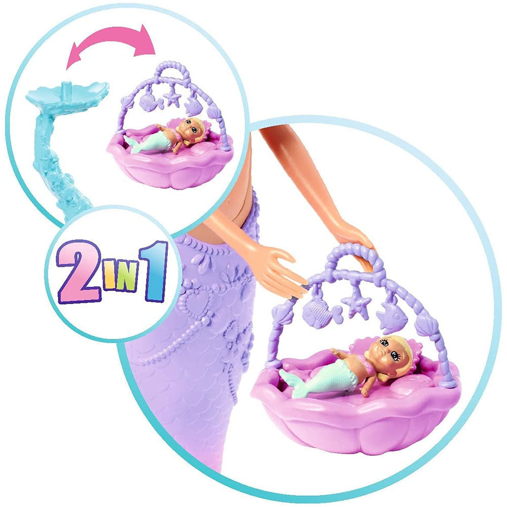 Set Simba Steffi Love Mermaid Family papusa Steffy 29 cm, papusa Kevin 29 cm si accesorii - gogobaby.ro