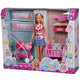Set Simba Steffi Love New Born Baby Set papusa 29 cm, 1 bebelus si accesorii