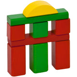 Set constructie Eichhorn Colored Wooden Blocks 100 piese