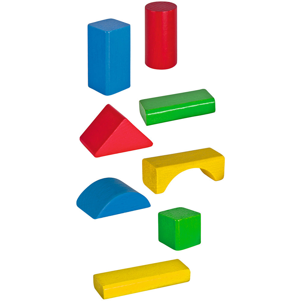 Set constructie Eichhorn Colored Wooden Blocks 100 piese