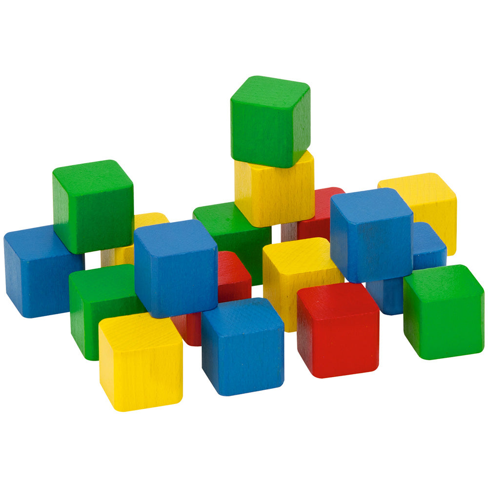 Set constructie Eichhorn Colored Wooden Blocks 100 piese