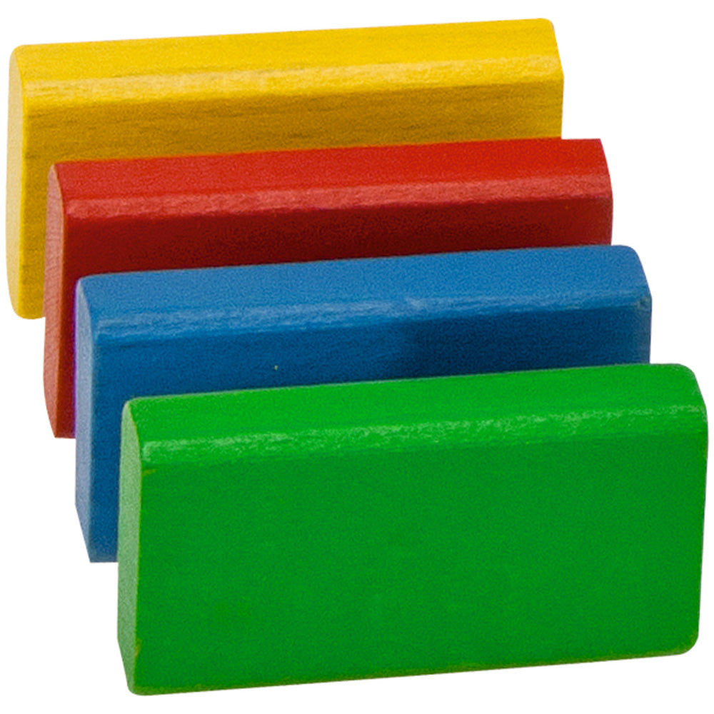 Set constructie Eichhorn Colored Wooden Blocks 100 piese