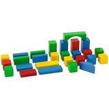 Set constructie Eichhorn Colored Wooden Blocks 100 piese