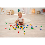 Set constructie Eichhorn Colored Wooden Blocks 50 piese