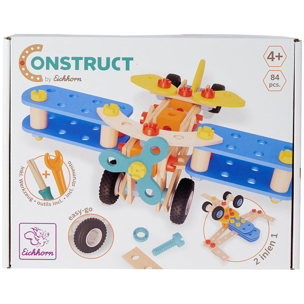 Set constructie Eichhorn Construct Biplane 2 in 1 84 piese