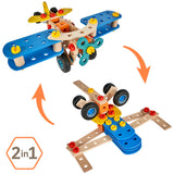 Set constructie Eichhorn Construct Biplane 2 in 1 84 piese