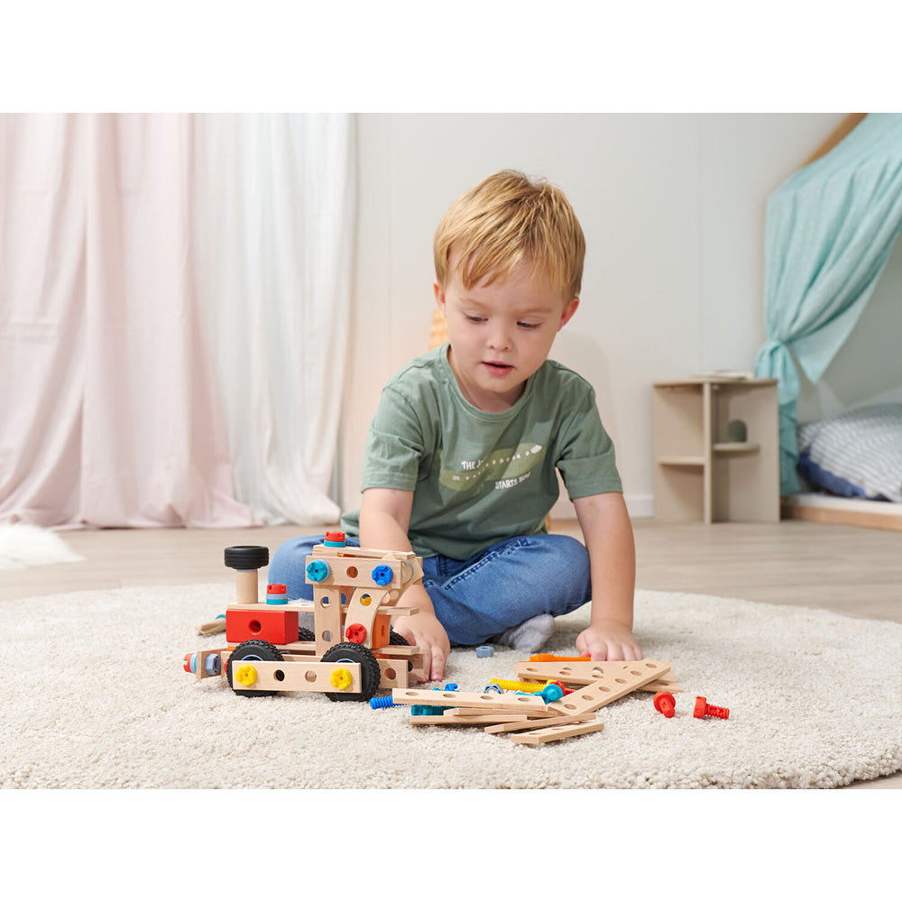 Set constructie Eichhorn Construct Steam Engine 93 piese