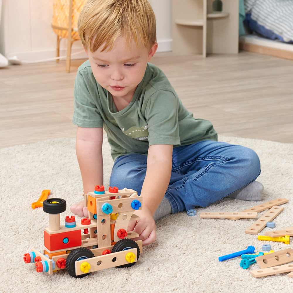 Set constructie Eichhorn Construct Steam Engine 93 piese