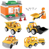 Set constructie Pilsan Double Blocks Bucket Dozer 57 piese